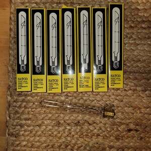 Satco 40W T6.5 Intermediate Base Frosted Tubular Light Bulb